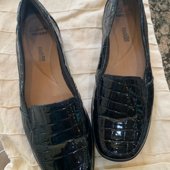 Clarks Shoes Beautiful Pair Of Clarks Black Patent Leather Loafer